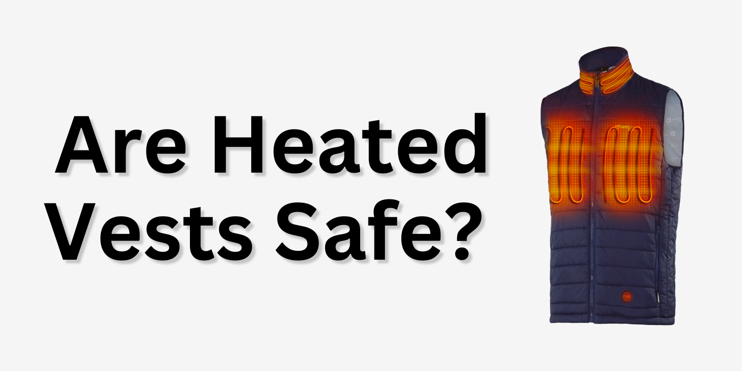 Are Heated Vests Safe? with a photo of a heated vest