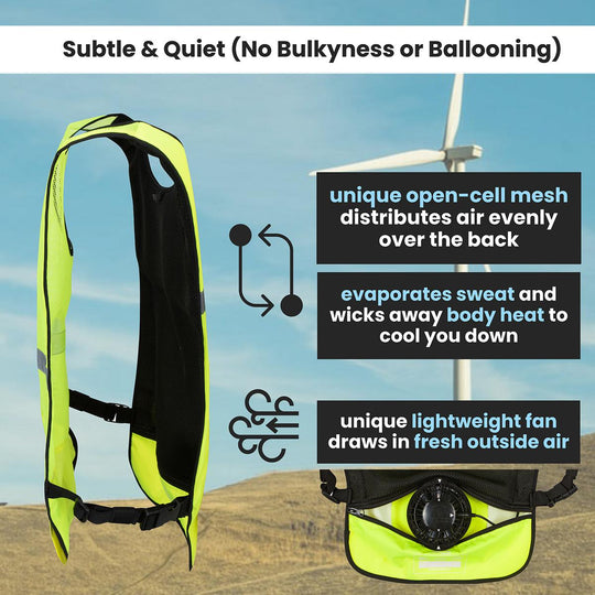 Venture Heat 5V 1 Speed Wearable Cooling Cooling Fan Vest - Left