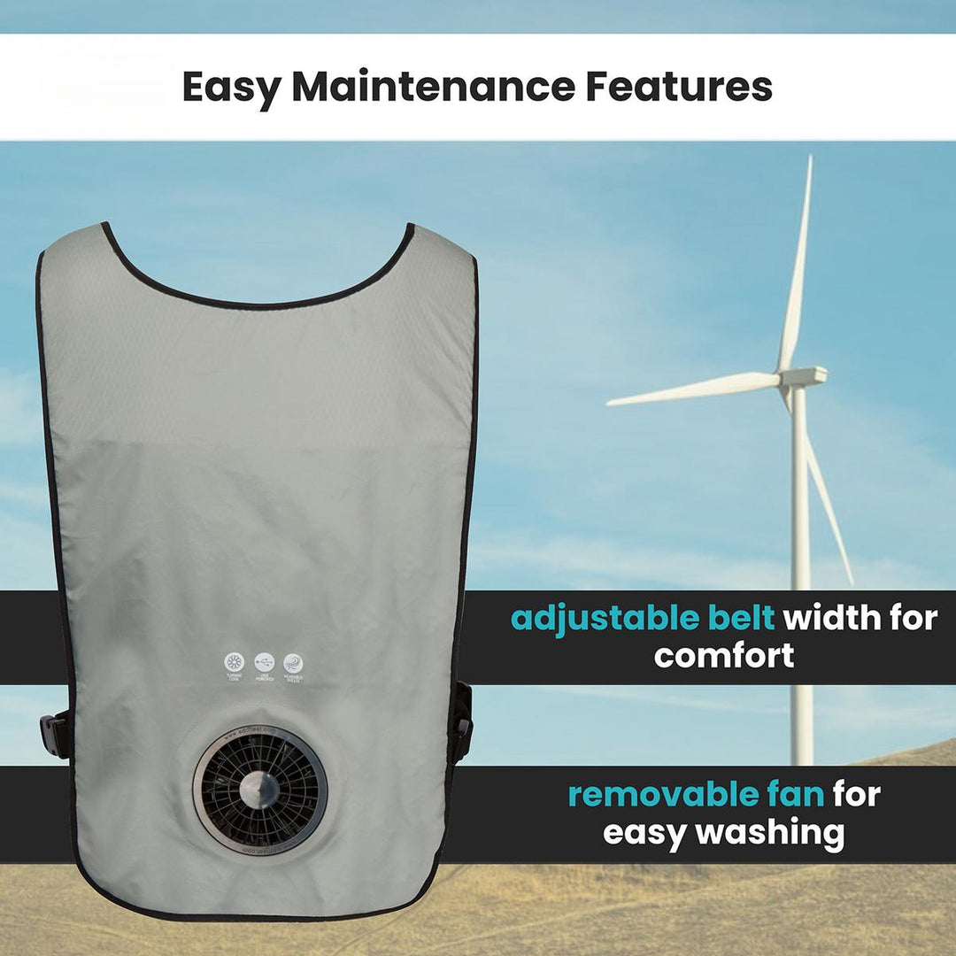 Venture Heat 5V 1 Speed Wearable Cooling Cooling Fan Vest - Left