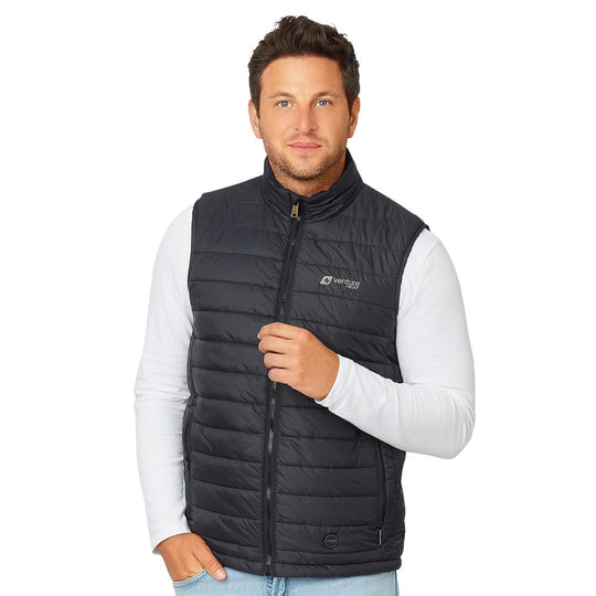 Venture Heat 7V Men's Bluetooth Battery Heated Puffer Vest - Heated