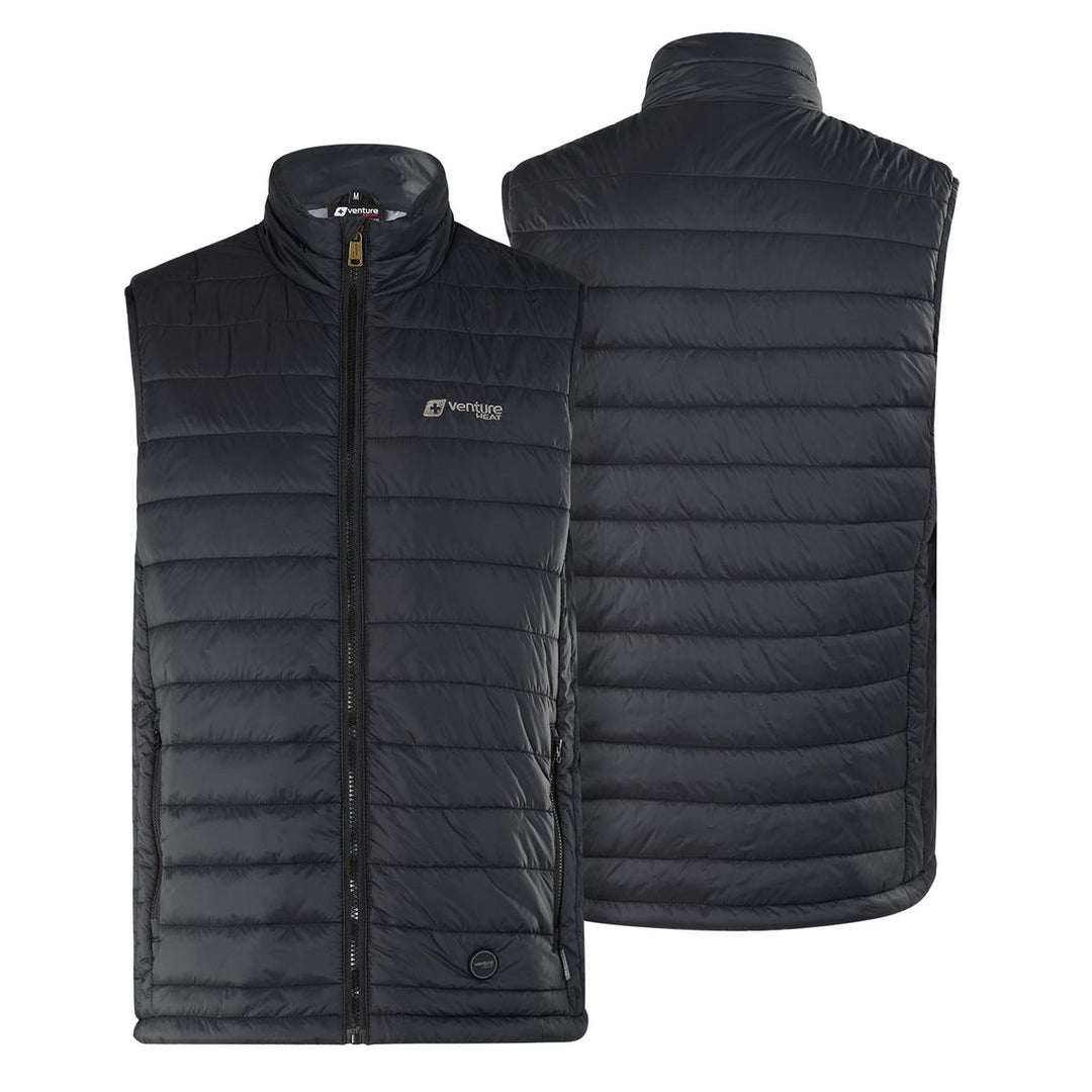 Venture Heat 7V Men's Bluetooth Battery Heated Puffer Vest - Back
