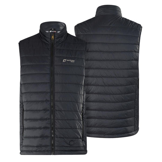 Venture Heat 7V Men's Bluetooth Battery Heated Puffer Vest - Back