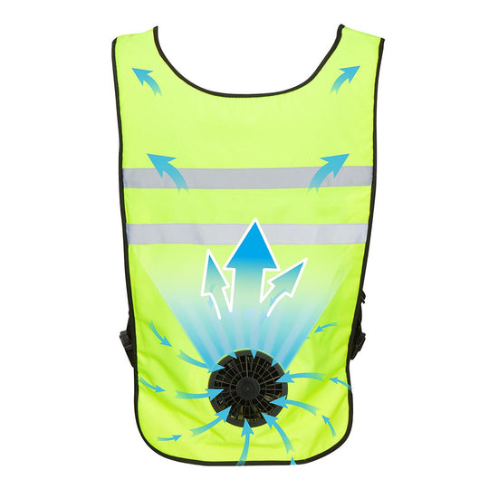 Venture Heat 5V 3 Speed Wearable Cooling Cooling Fan Vest - Back