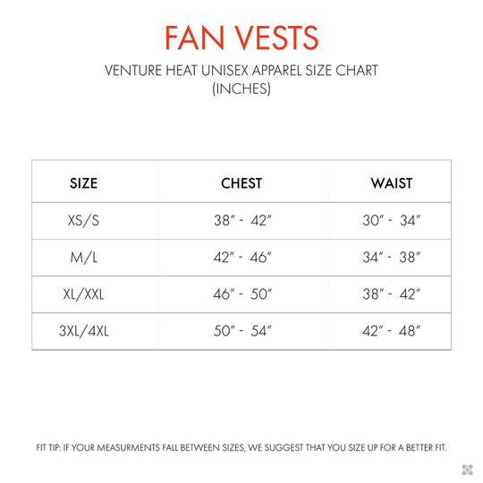 Venture Heat 5V 3 Speed Wearable Cooling Cooling Fan Vest