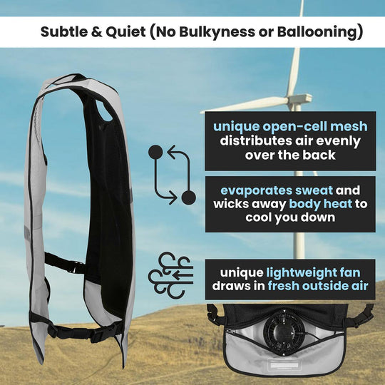 Venture Heat 5V 1 Speed Wearable Cooling Cooling Fan Vest - Right