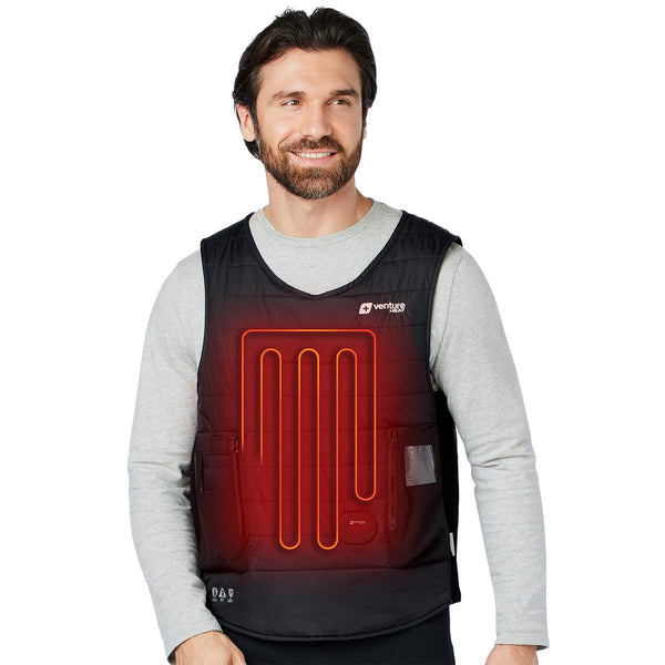 Venture Heat DRY V3 waterproof heated dive vest for drysuit divers — alternate view