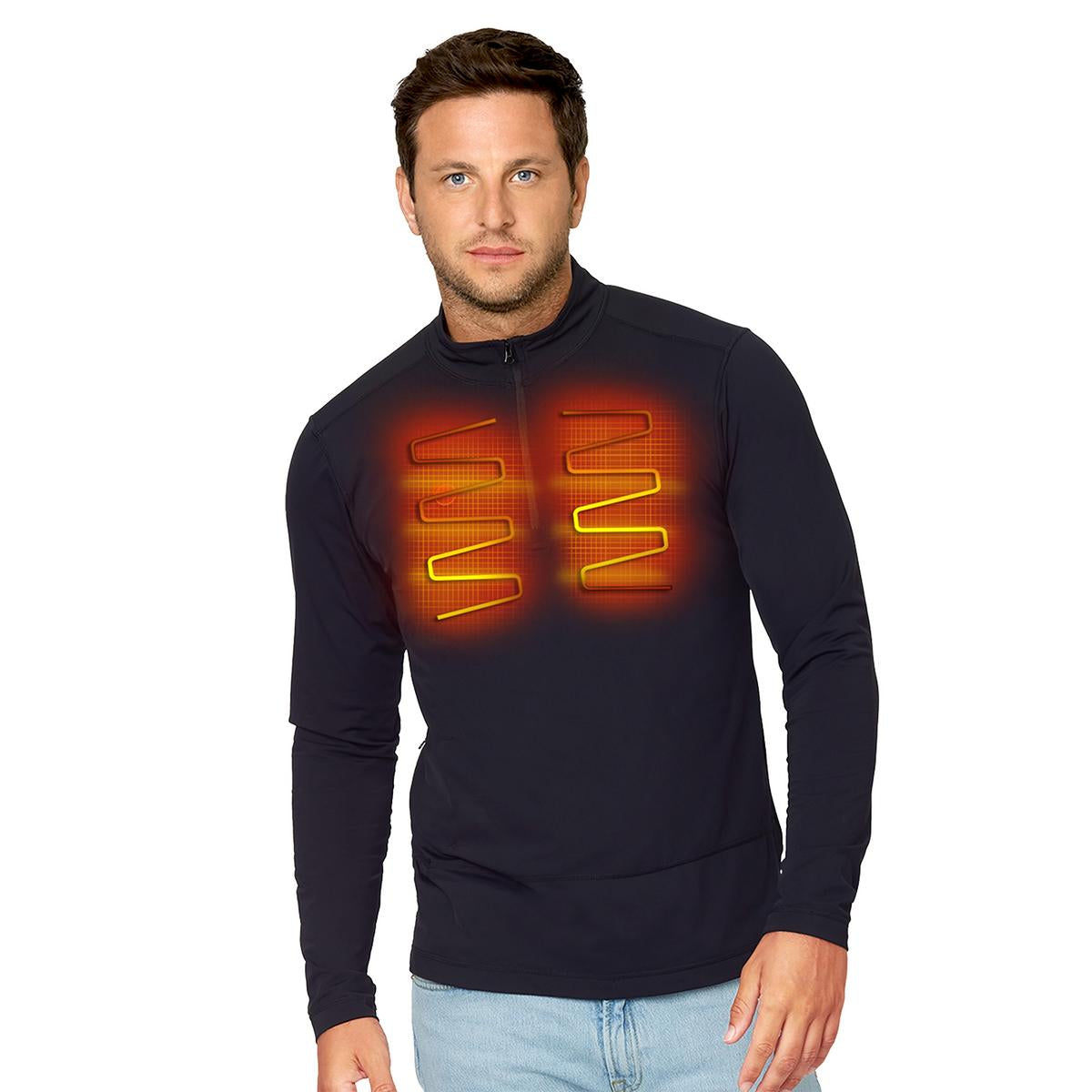 Men's Bluetooth Heated Shirt with Battery Pack Included - App