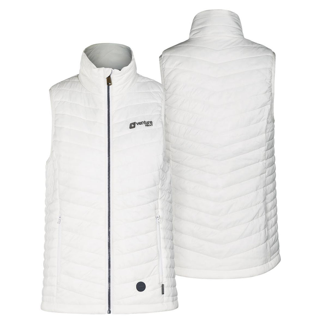 Venture Heat 7V Women's Bluetooth Battery Heated Puffer Vest - Back