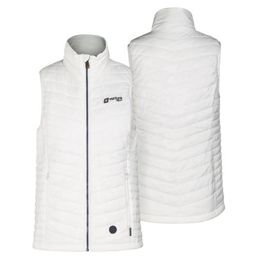 Venture Heat 7V Women's Bluetooth Battery Heated Puffer Vest - Back