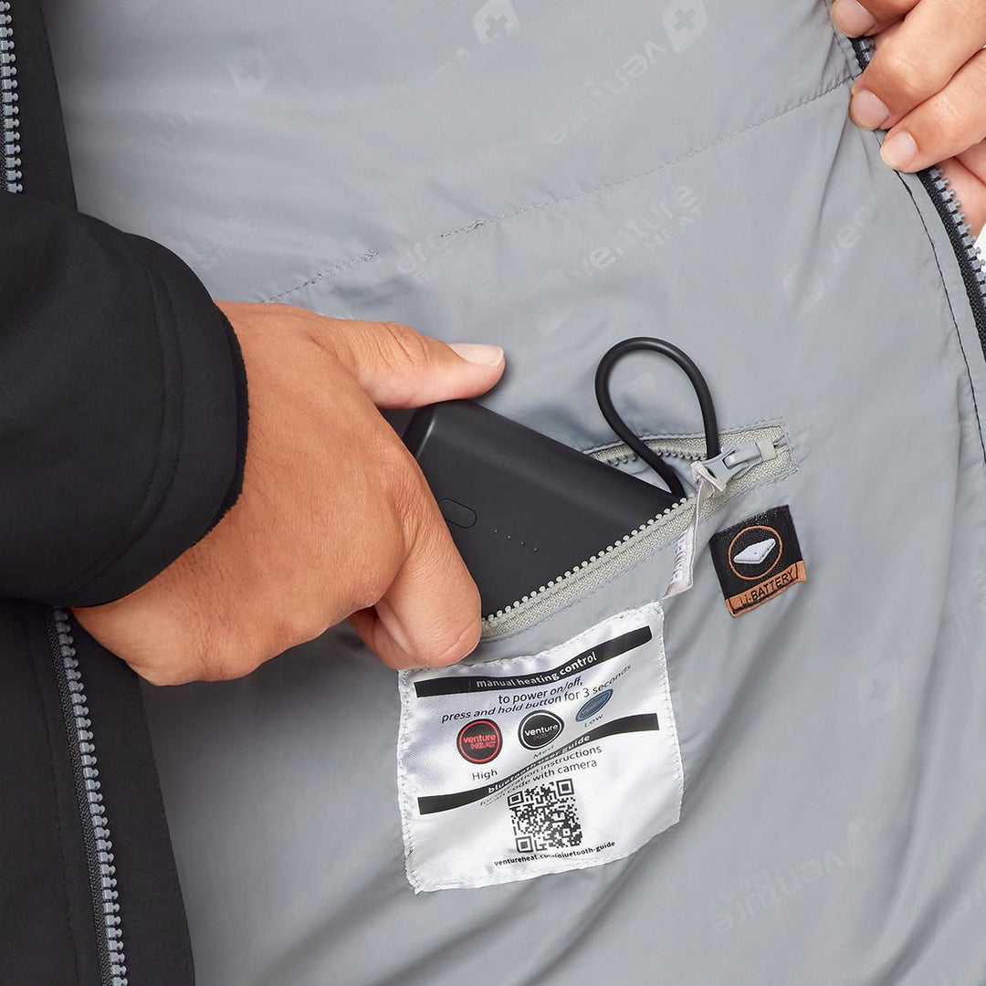 Venture Heat 7V Men's Bluetooth Softshell Battery Heated Jacket - Info