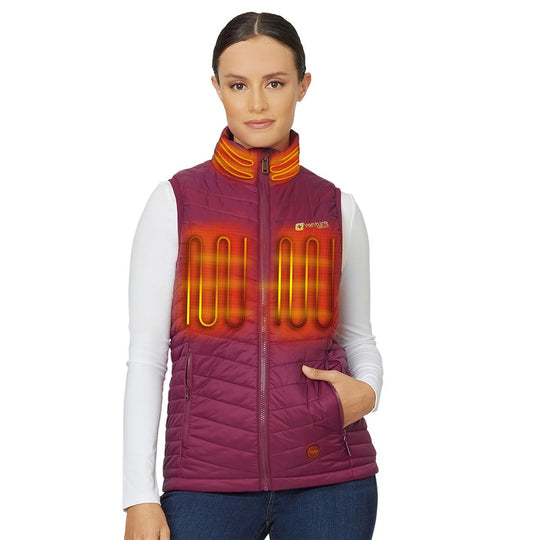 Venture Heat 7V Women's Insulated Battery Heated Vest with 7V Battery Pack