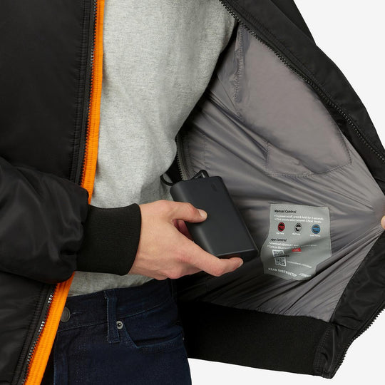 Venture Heat 12V MAX Bluetooth Battery Heated Bomber Jacket - Info