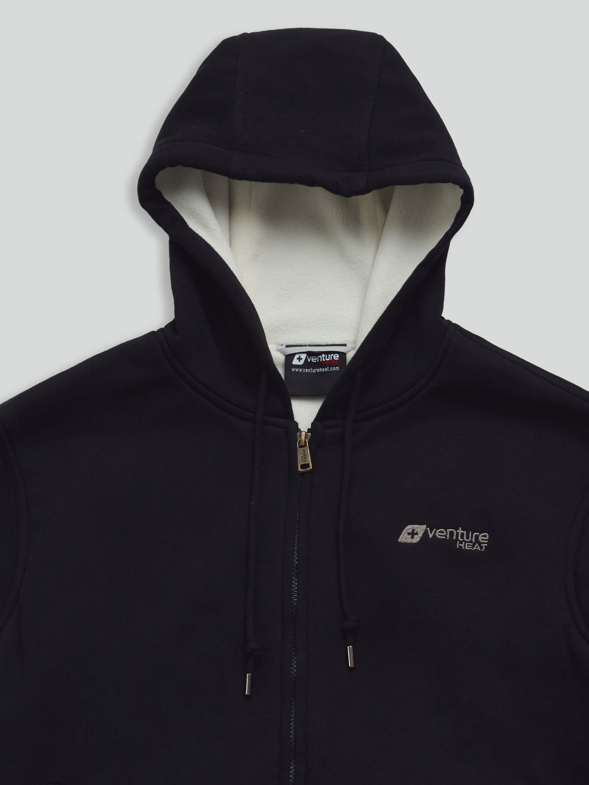 Unisex 11W Heated Ultra Soft Hoodie with HeatSync  - Black