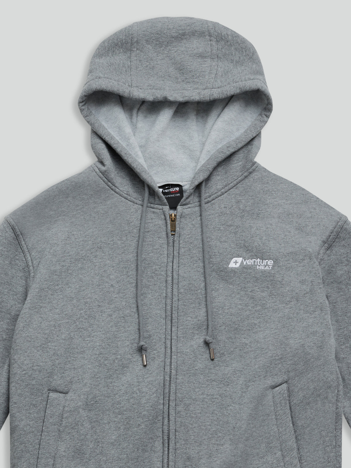Unisex 11W Heated Ultra Soft Hoodie with HeatSync  - Gray
