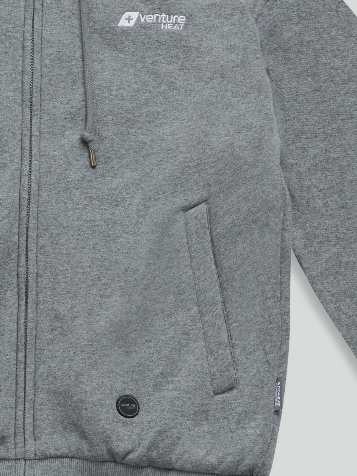 Unisex 11W Heated Ultra Soft Hoodie with HeatSync  - Gray