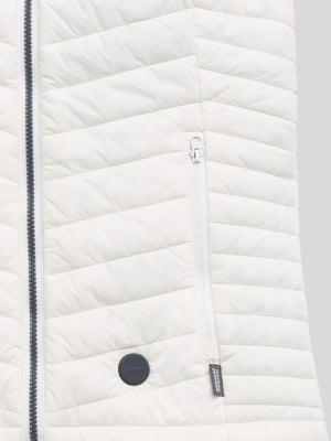 Women's 13W Heated Puffer Vest with HeatSync  - White - FINAL SALE