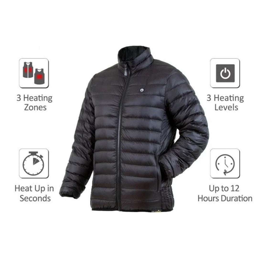 Venture Heat Men's Delspring 5V Battery Heated Down Puffer Jacket (Size S)
