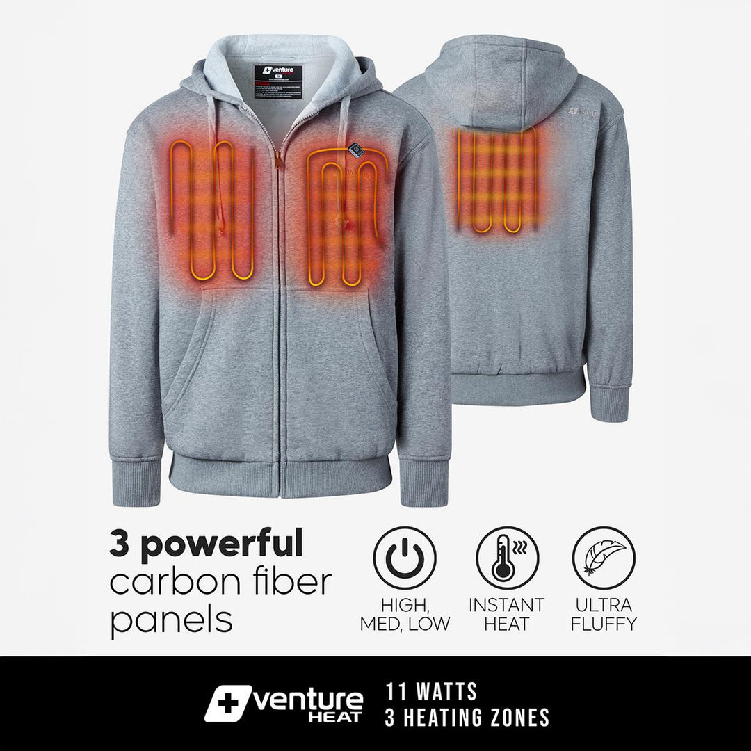 Venture Heat 7V Polar Fleece Battery Heated Hoodie - (Sizes S & XS)