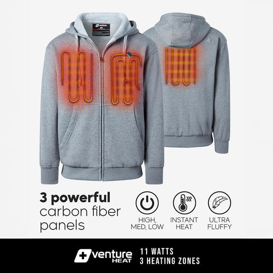 Venture Heat 7V Polar Fleece Battery Heated Hoodie - (Sizes S & XS)