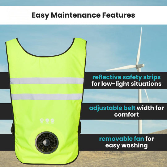 Venture Heat 5V 3 Speed Wearable Cooling Fan Vest