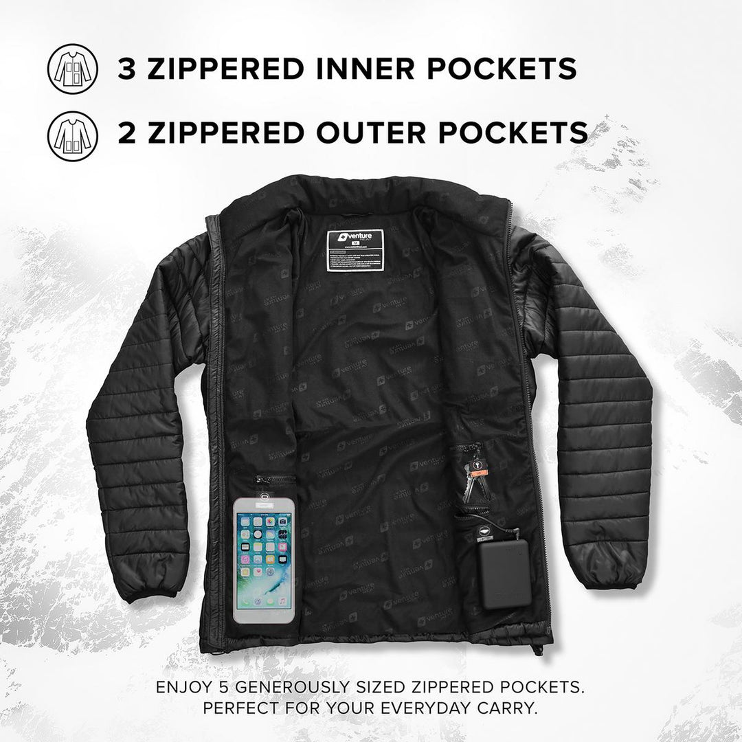 Venture Heat 7V Women's Battery Heated Puffer Jacket (X-Small)