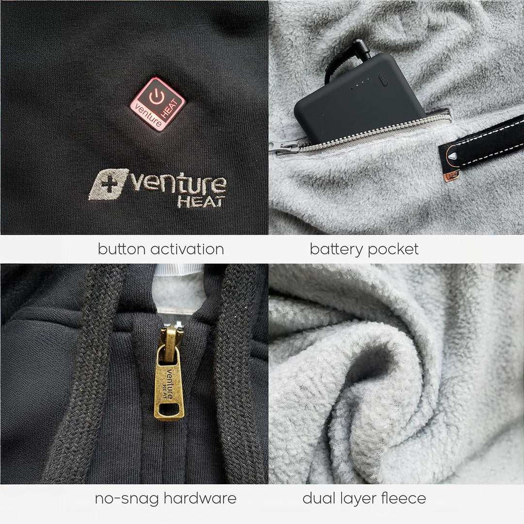 Venture Heat 7V Polar Fleece Battery Heated Hoodie - (Sizes S & XS)