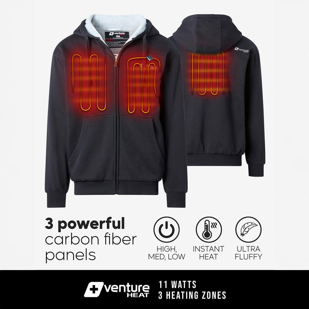 Venture Heat 7V Polar Fleece Battery Heated Hoodie - (Sizes S & XS)