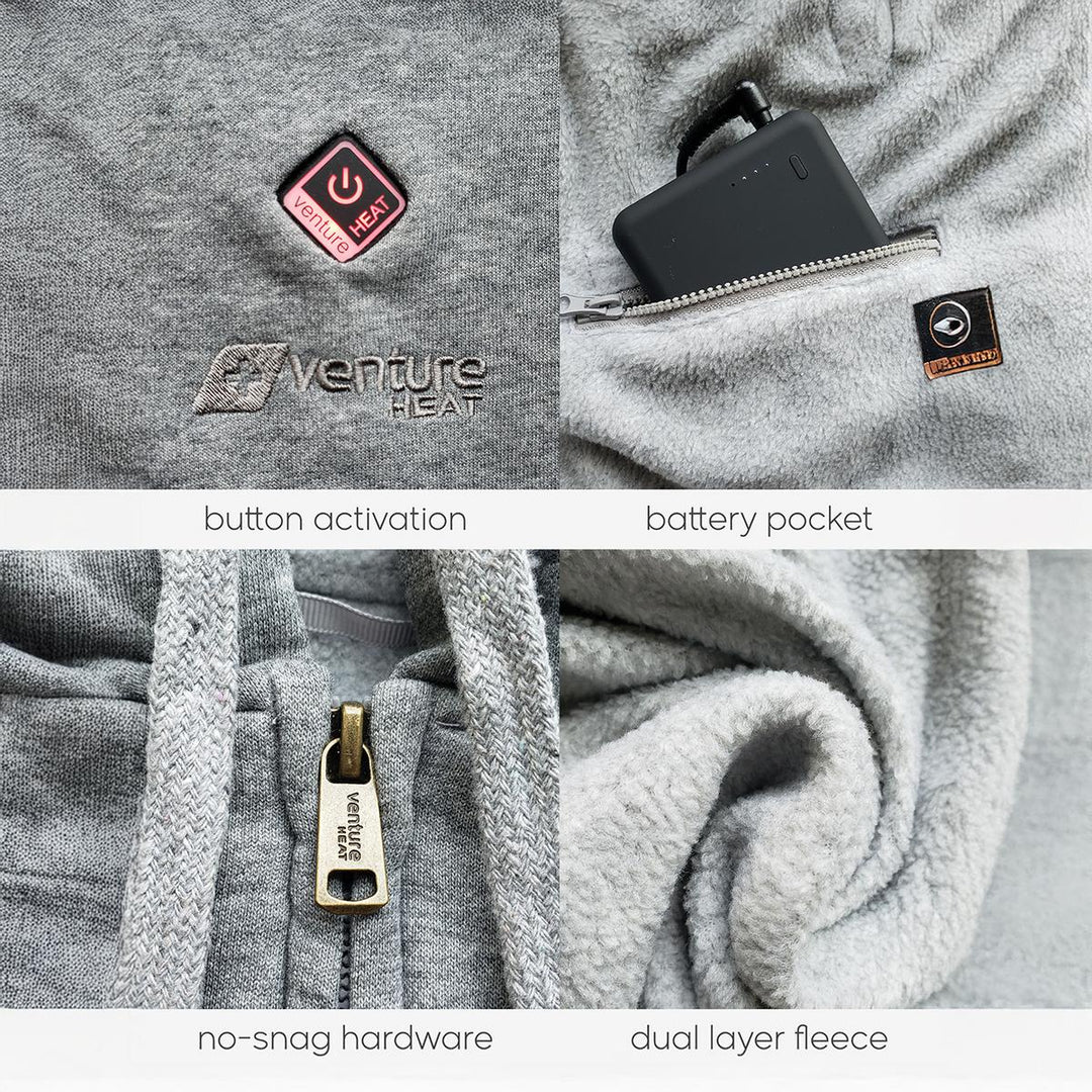 Venture Heat 7V Polar Fleece Battery Heated Hoodie - (Sizes S & XS)