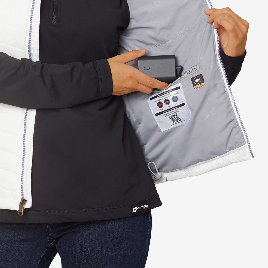 Venture Heat 7V Women's Insulated Battery Heated Vest with 7V Battery Pack