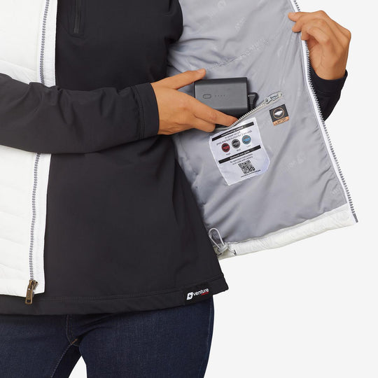 Venture Heat 7V Women's Insulated Battery Heated Vest with 7V Battery Pack
