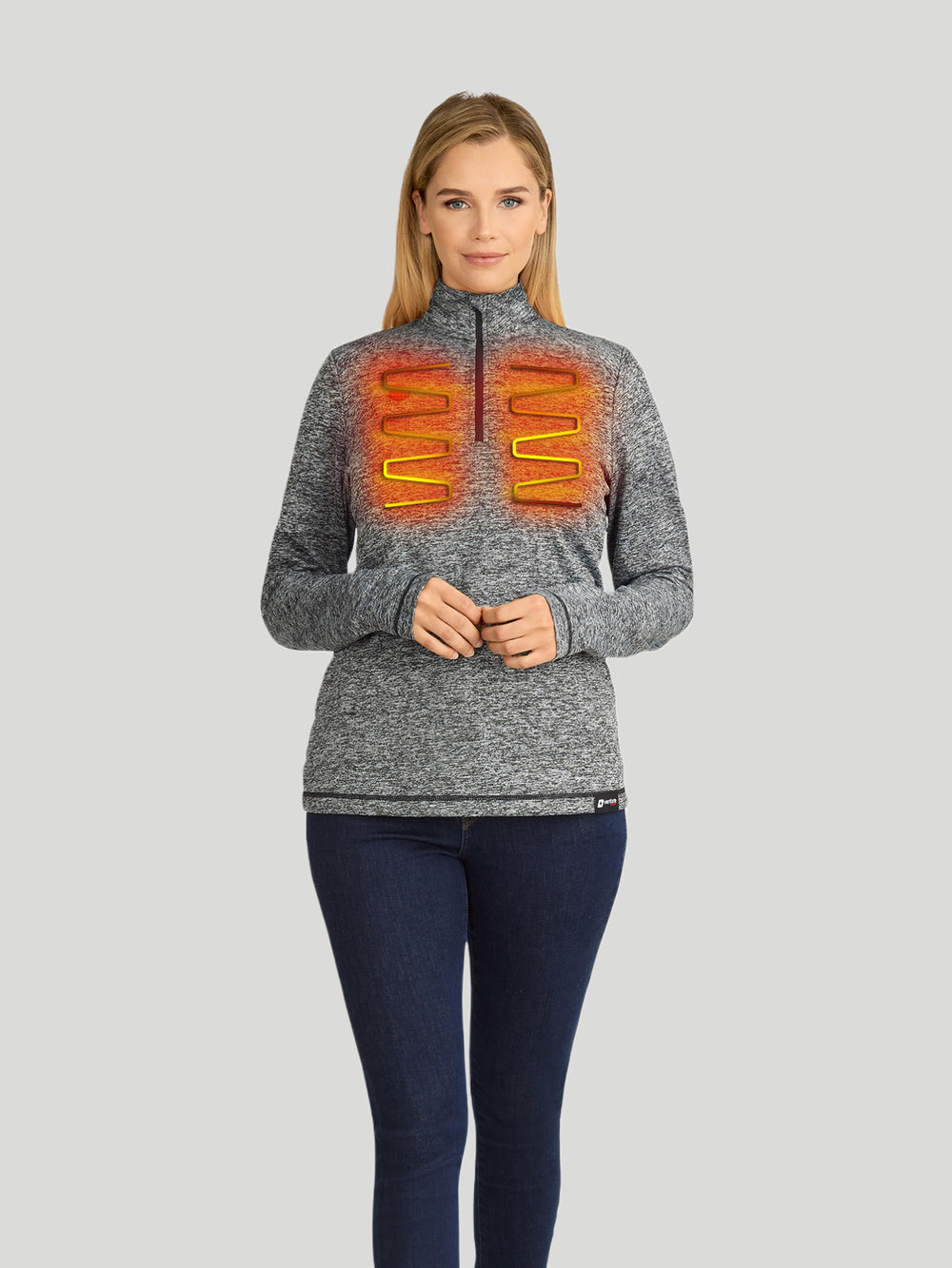 Women's 13W Heated Midlayer Shirt with HeatSync  - Charcoal