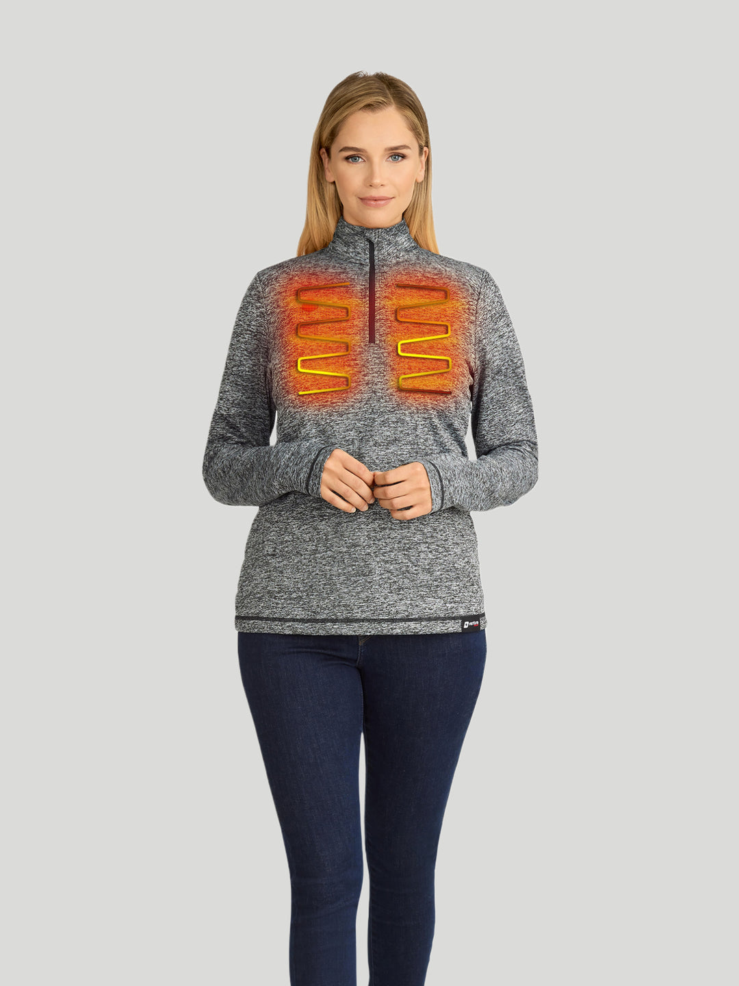 Women's 13W Heated Midlayer Shirt with HeatSync  - Charcoal