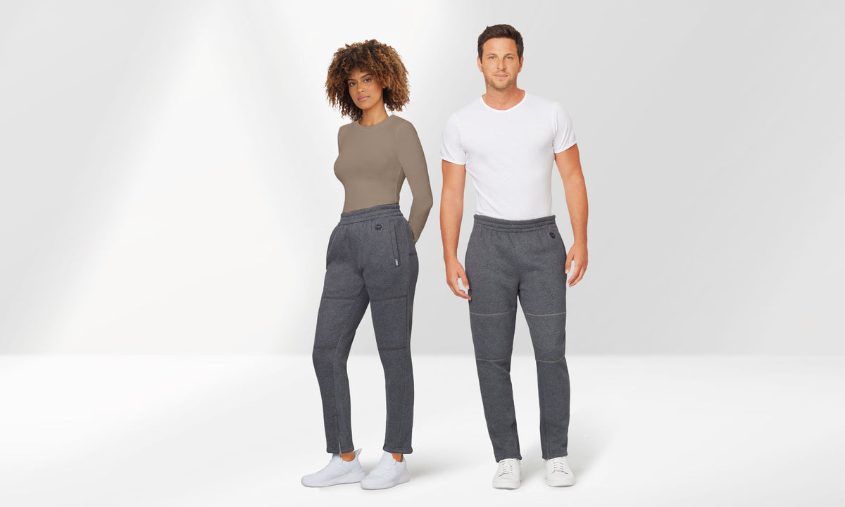 Unisex 13W Heated Jogger Sweatpants with HeatSync