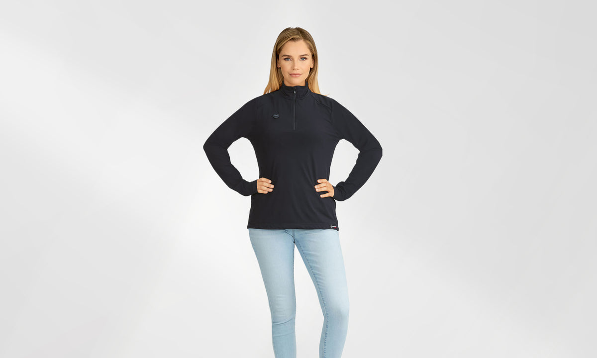 Women's 13W Heated Midlayer Shirt with HeatSync  - Black - FINAL SALE