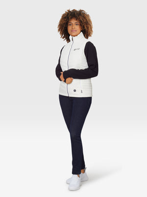 Women's 13W Heated Puffer Vest with HeatSync  - White