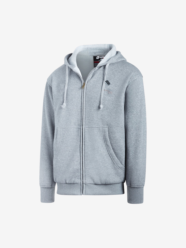 Unisex 11W Heated Polar Fleece Hoodie  - Gray - FINAL SALE