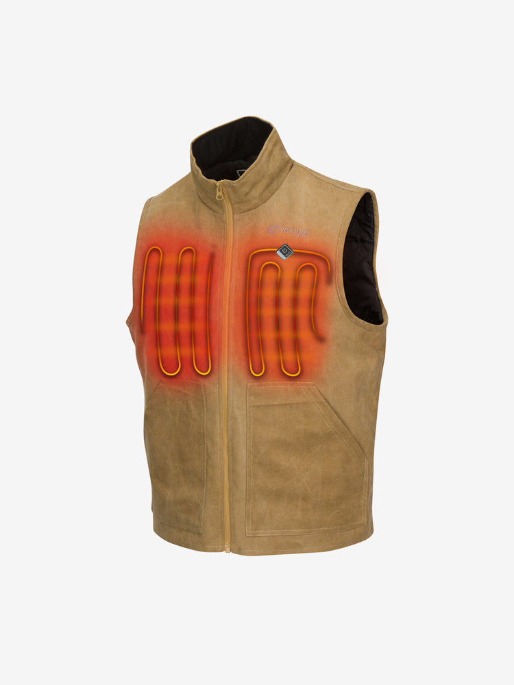 Men's 13W Heated Canvas Vest - WorkWear Edition - FINAL SALE