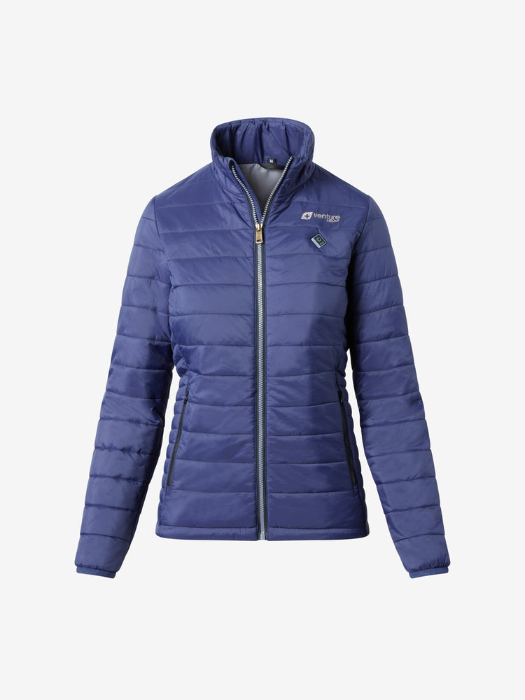 Women's 13W Heated Puffer Jacket  - Navy - FINAL SALE