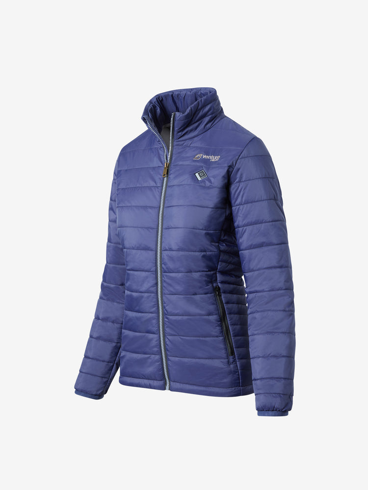 Women's 13W Heated Puffer Jacket  - Navy - FINAL SALE