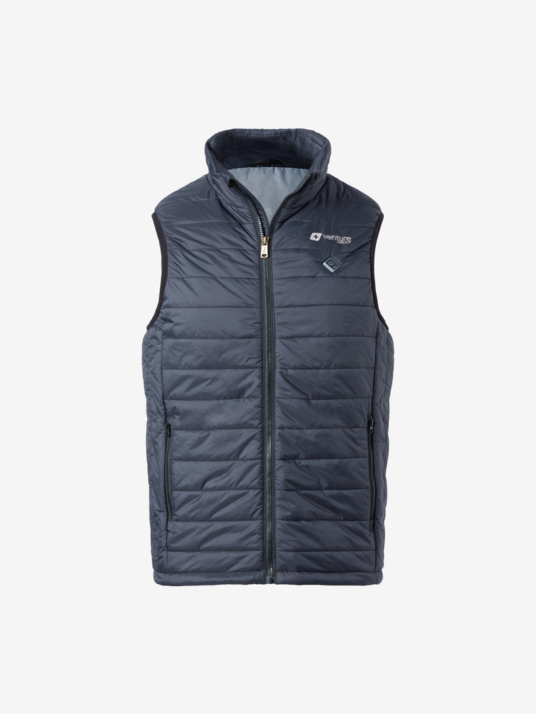 Men's Heated Puffer Vest  - Black - FINAL SALE