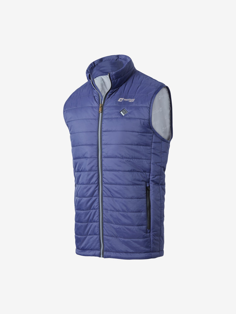 Men's 13W Heated Puffer Vest  - Navy - FINAL SALE