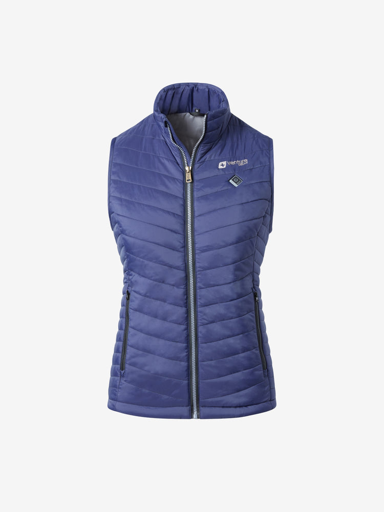 Women's 13W Heated Puffer Vest  - Navy - FINAL SALE