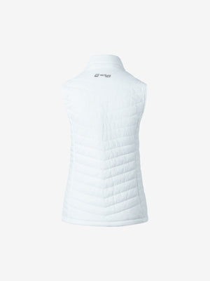 Women's 13W Heated Puffer Vest  - White - FINAL SALE