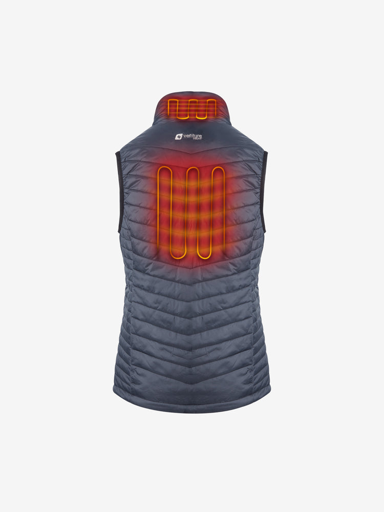 Women's 13W Heated Puffer Vest  - Black - FINAL SALE
