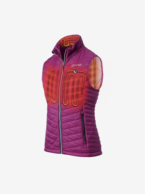 Women's 13W Heated Puffer Vest  - Plum - FINAL SALE