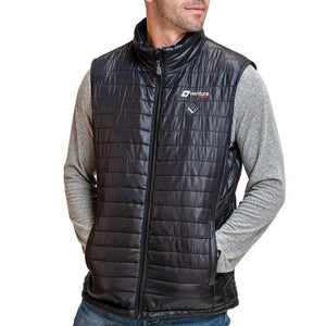 Men's Tri-Zone Insulated Heated Puffer Vest  - Roam 2.0  - Black  - FINAL SALE