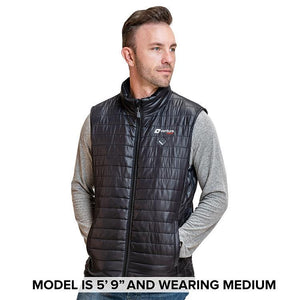 Men's Tri-Zone Insulated Heated Puffer Vest  - Roam 2.0  - Black  - FINAL SALE