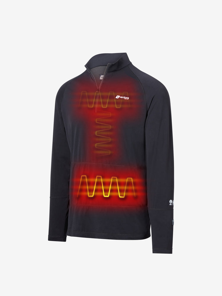 Men's 9W Heated Midlayer Shirt  - Black - FINAL SALE