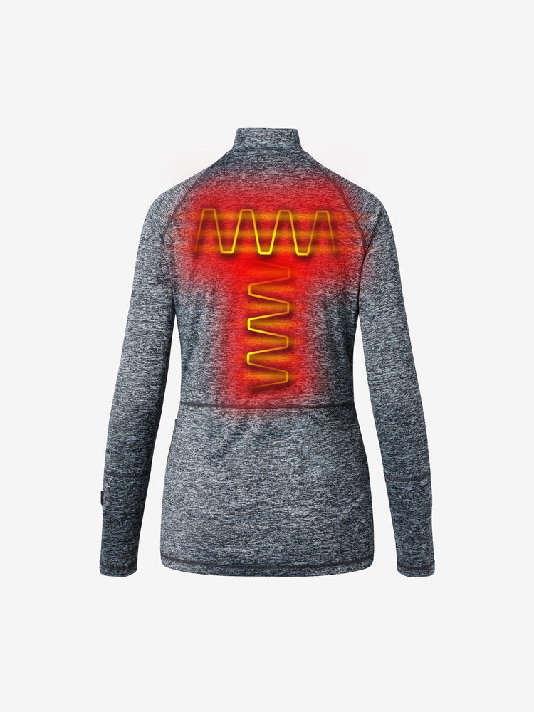 Women's 9W Heated Midlayer Shirt  - Charcoal - FINAL SALE