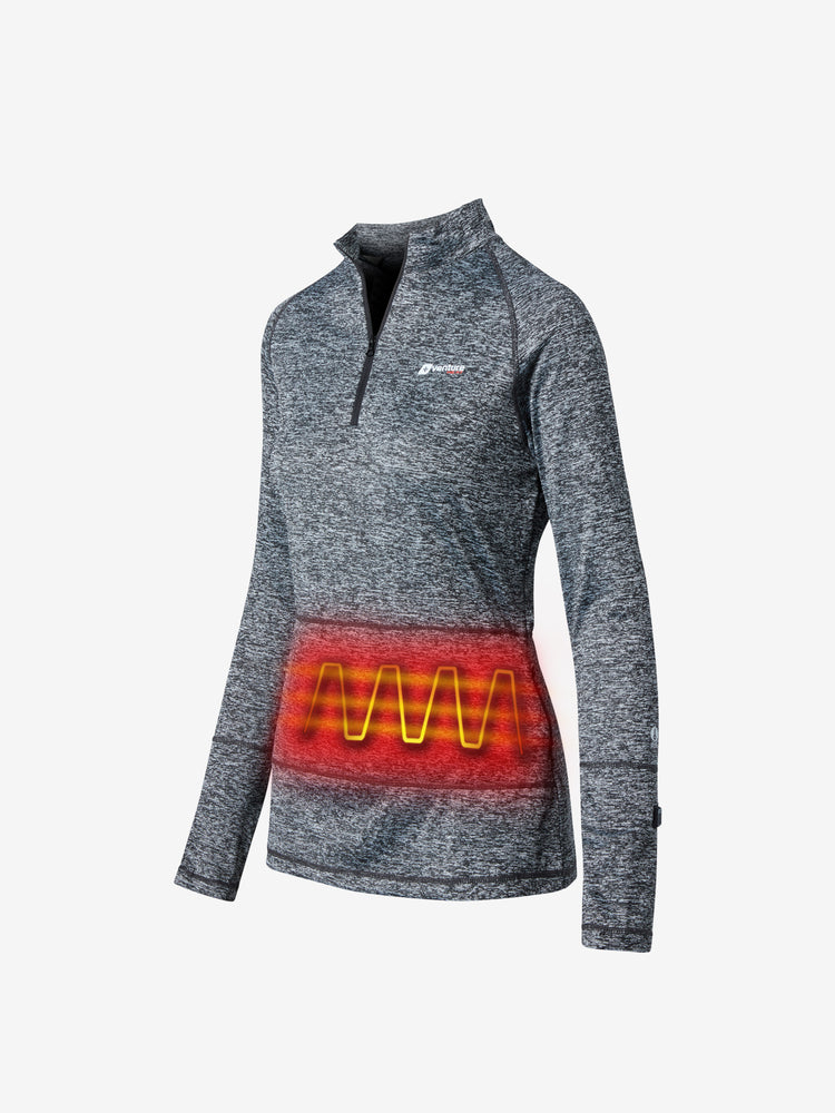 Women's 9W Heated Midlayer Shirt  - Charcoal - FINAL SALE